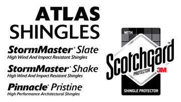 Atlas Shingles with Scotchgard